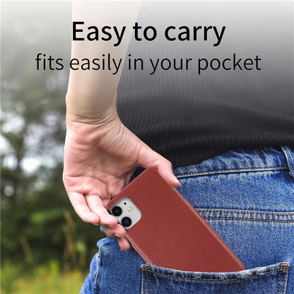 Y1 For iPhone 11 Case Drop-proof Litchi Texture Leather Coated PC Phone Cover