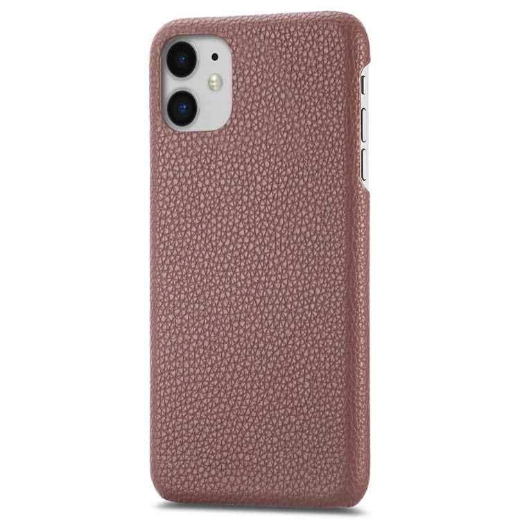 Y1 For iPhone 11 Case Drop-proof Litchi Texture Leather Coated PC Phone Cover
