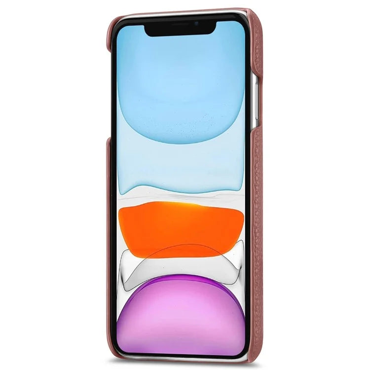 Y1 For iPhone 11 Case Drop-proof Litchi Texture Leather Coated PC Phone Cover