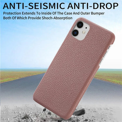 Y1 For iPhone 11 Case Drop-proof Litchi Texture Leather Coated PC Phone Cover