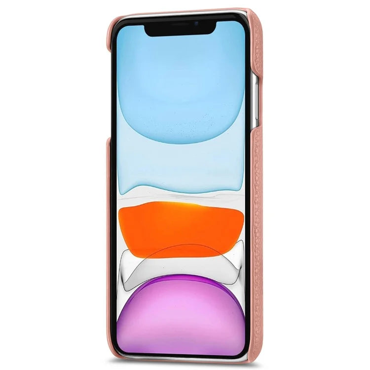 Y1 For iPhone 11 Case Drop-proof Litchi Texture Leather Coated PC Phone Cover
