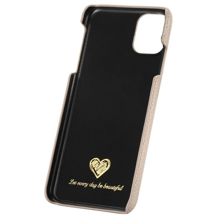 Y1 For iPhone 11 Case Drop-proof Litchi Texture Leather Coated PC Phone Cover