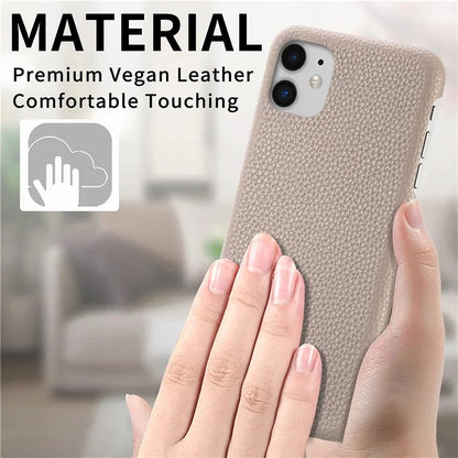 Y1 For iPhone 11 Case Drop-proof Litchi Texture Leather Coated PC Phone Cover