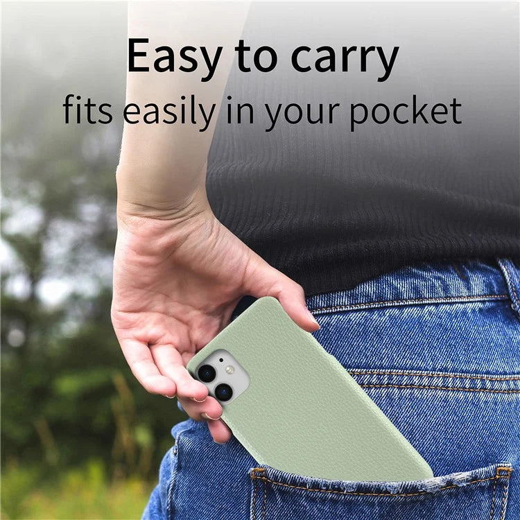 Y1 For iPhone 11 Case Drop-proof Litchi Texture Leather Coated PC Phone Cover