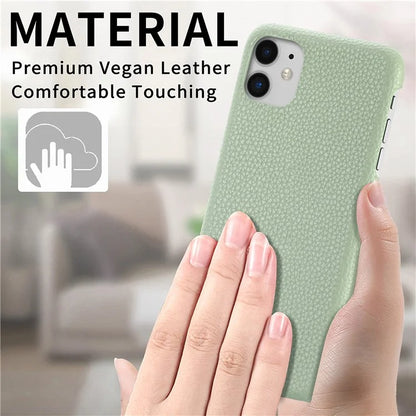 Y1 For iPhone 11 Case Drop-proof Litchi Texture Leather Coated PC Phone Cover