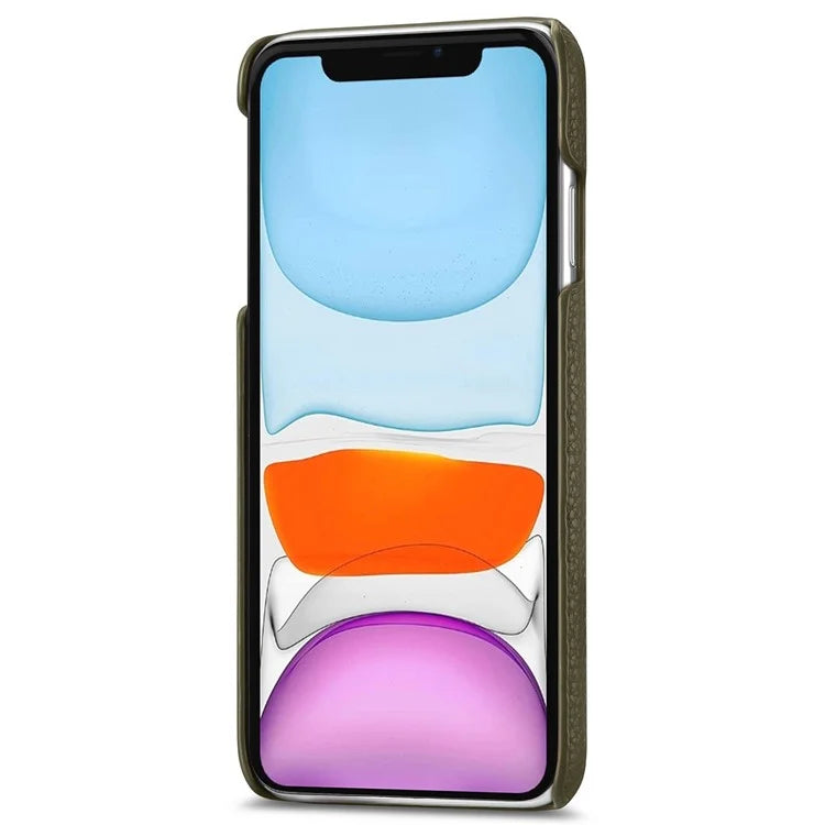 Y1 For iPhone 11 Case Drop-proof Litchi Texture Leather Coated PC Phone Cover