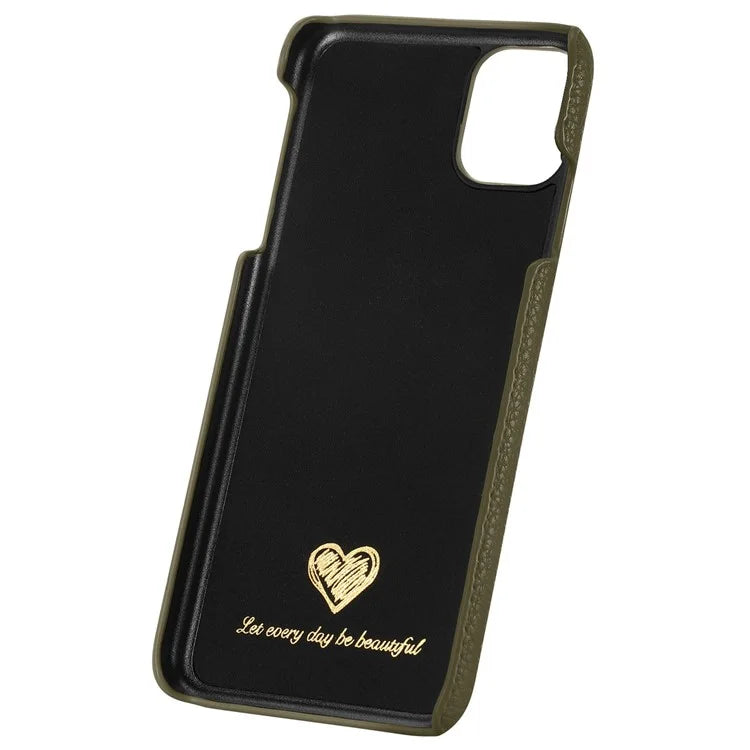 Y1 For iPhone 11 Case Drop-proof Litchi Texture Leather Coated PC Phone Cover