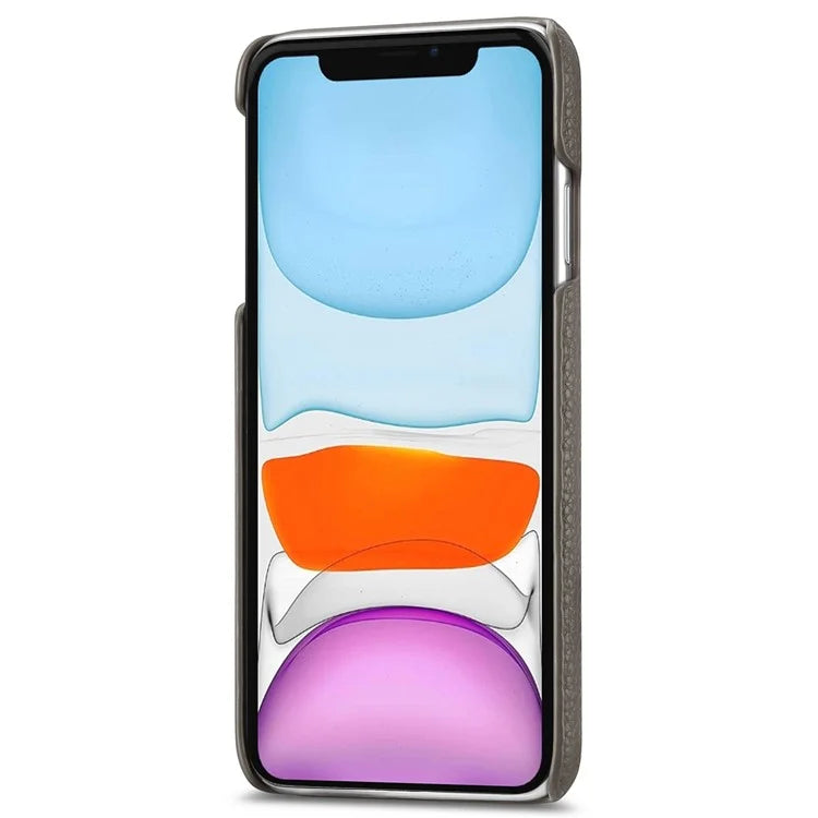 Y1 For iPhone 11 Case Drop-proof Litchi Texture Leather Coated PC Phone Cover