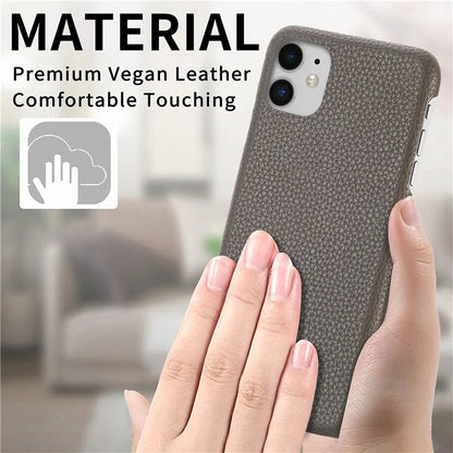 Y1 For iPhone 11 Case Drop-proof Litchi Texture Leather Coated PC Phone Cover