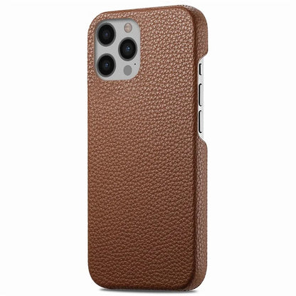 Y1 For iPhone 12 Pro Max Case Litchi Texture Leather+PC Protective Phone Cover