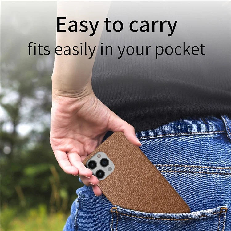Y1 For iPhone 12 Pro Max Case Litchi Texture Leather+PC Protective Phone Cover