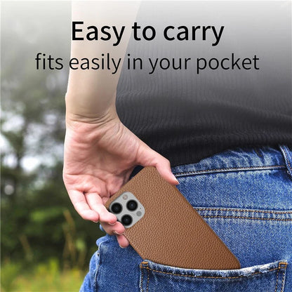 Y1 For iPhone 12 Pro Max Case Litchi Texture Leather+PC Protective Phone Cover