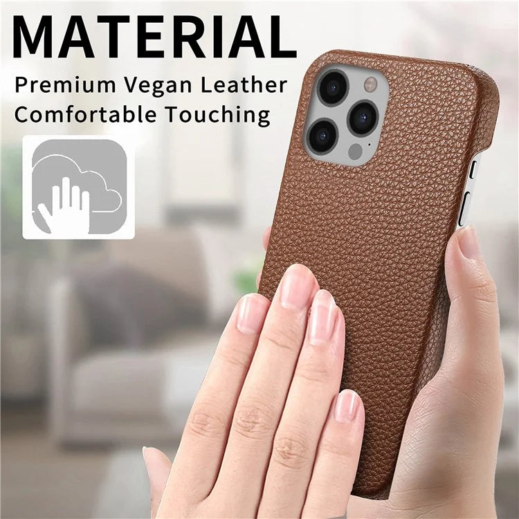 Y1 For iPhone 12 Pro Max Case Litchi Texture Leather+PC Protective Phone Cover
