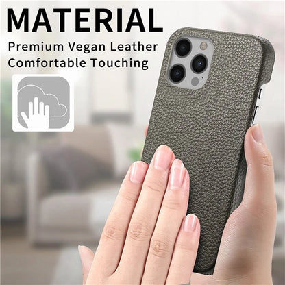 Y1 For iPhone 12 Pro Max Case Litchi Texture Leather+PC Protective Phone Cover