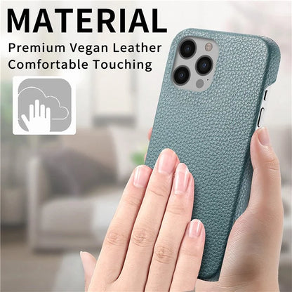 Y1 For iPhone 12 Pro Max Case Litchi Texture Leather+PC Protective Phone Cover