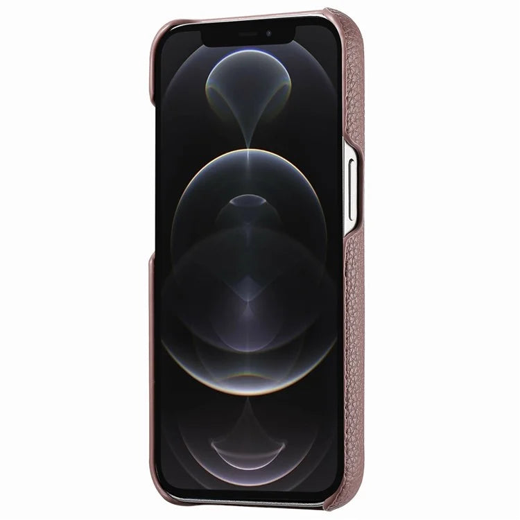 Y1 For iPhone 12 Pro Max Case Litchi Texture Leather+PC Protective Phone Cover
