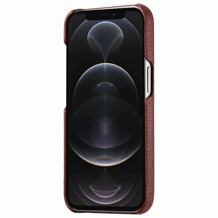 Y1 For iPhone 12 Pro Max Case Litchi Texture Leather+PC Protective Phone Cover