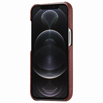 Y1 For iPhone 12 Pro Max Case Litchi Texture Leather+PC Protective Phone Cover