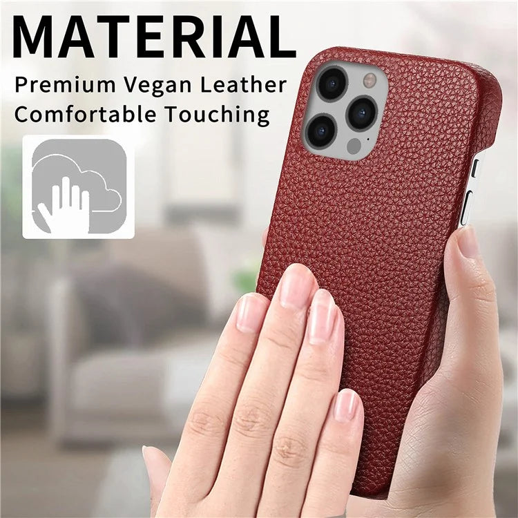 Y1 For iPhone 12 Pro Max Case Litchi Texture Leather+PC Protective Phone Cover