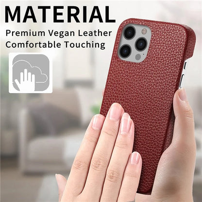 Y1 For iPhone 12 Pro Max Case Litchi Texture Leather+PC Protective Phone Cover