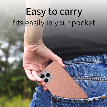 Y1 For iPhone 12 Pro Max Case Litchi Texture Leather+PC Protective Phone Cover