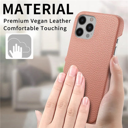 Y1 For iPhone 12 Pro Max Case Litchi Texture Leather+PC Protective Phone Cover