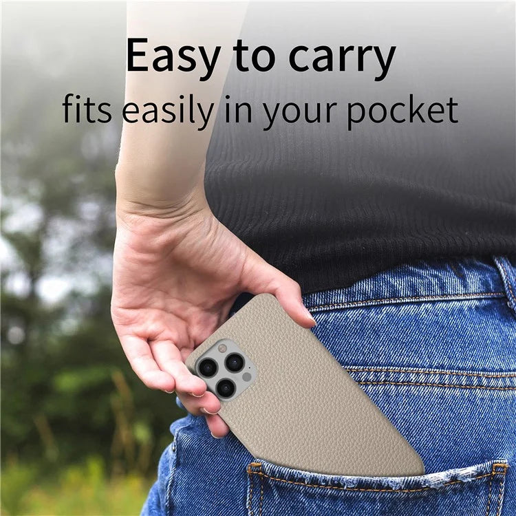 Y1 For iPhone 12 Pro Max Case Litchi Texture Leather+PC Protective Phone Cover