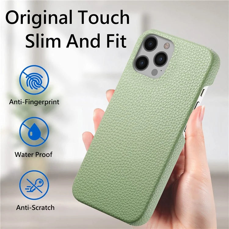 Y1 For iPhone 12 Pro Max Case Litchi Texture Leather+PC Protective Phone Cover