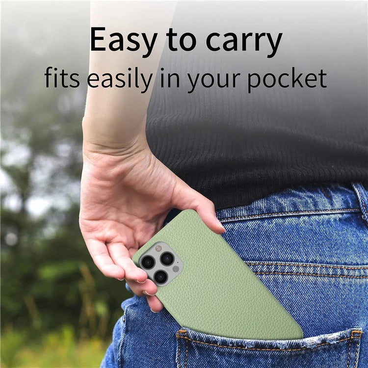 Y1 For iPhone 12 Pro Max Case Litchi Texture Leather+PC Protective Phone Cover