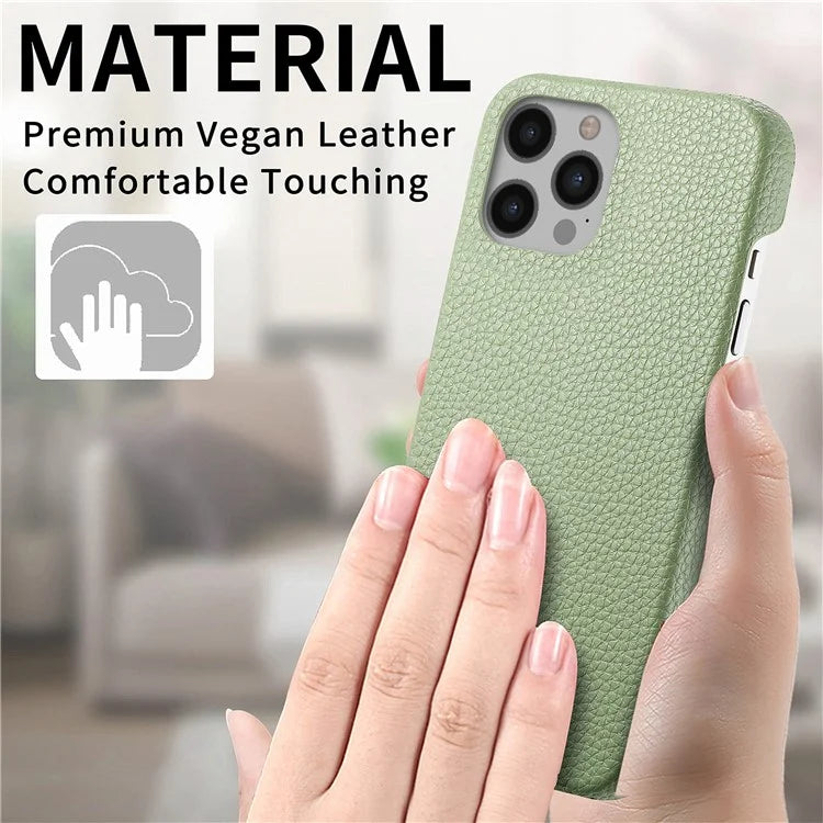 Y1 For iPhone 12 Pro Max Case Litchi Texture Leather+PC Protective Phone Cover