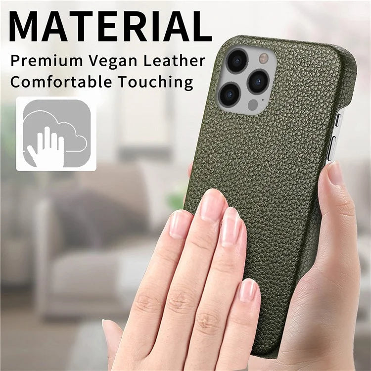 Y1 For iPhone 12 Pro Max Case Litchi Texture Leather+PC Protective Phone Cover