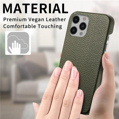 Y1 For iPhone 12 Pro Max Case Litchi Texture Leather+PC Protective Phone Cover