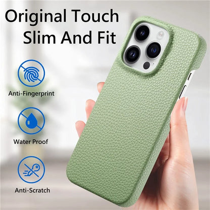 Y1 For iPhone 13 Pro Case Litchi Texture Anti-scratch PU Leather+PC Phone Cover