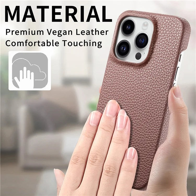 Y1 For iPhone 13 Pro Case Litchi Texture Anti-scratch PU Leather+PC Phone Cover