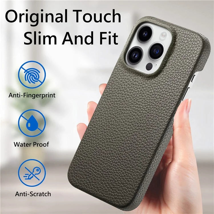 Y1 For iPhone 13 Pro Case Litchi Texture Anti-scratch PU Leather+PC Phone Cover