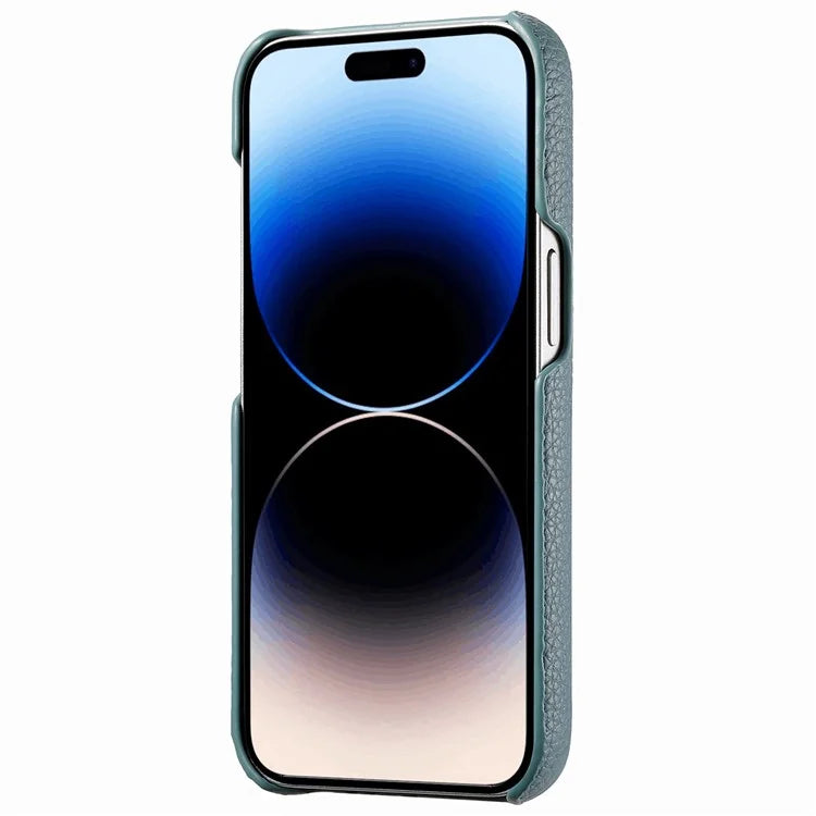 Y1 For iPhone 14 Pro Case Litchi Texture Leather+PC Anti-fingerprint Protective Shell