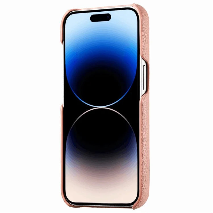 Y1 For iPhone 14 Pro Case Litchi Texture Leather+PC Anti-fingerprint Protective Shell