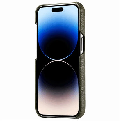 Y1 For iPhone 14 Pro Case Litchi Texture Leather+PC Anti-fingerprint Protective Shell