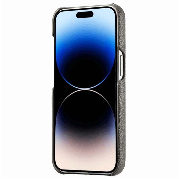 Y1 For iPhone 14 Pro Case Litchi Texture Leather+PC Anti-fingerprint Protective Shell