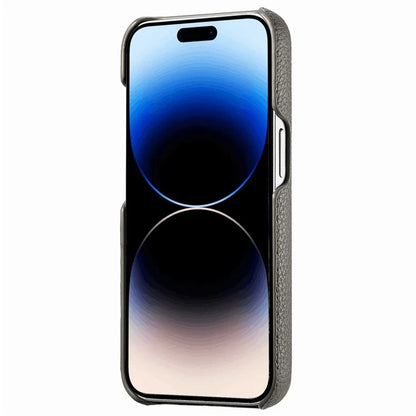 Y1 For iPhone 14 Pro Case Litchi Texture Leather+PC Anti-fingerprint Protective Shell