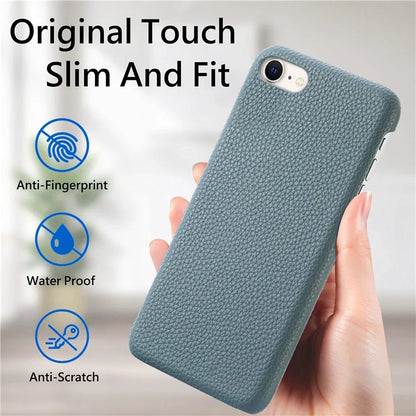 Y1 For iPhone 7 / 8 / SE (2020) / SE (2022) Case Litchi Texture Drop Proof PU Leather Coated PC Phone Cover