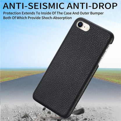 Y1 For iPhone 7 / 8 / SE (2020) / SE (2022) Case Litchi Texture Drop Proof PU Leather Coated PC Phone Cover