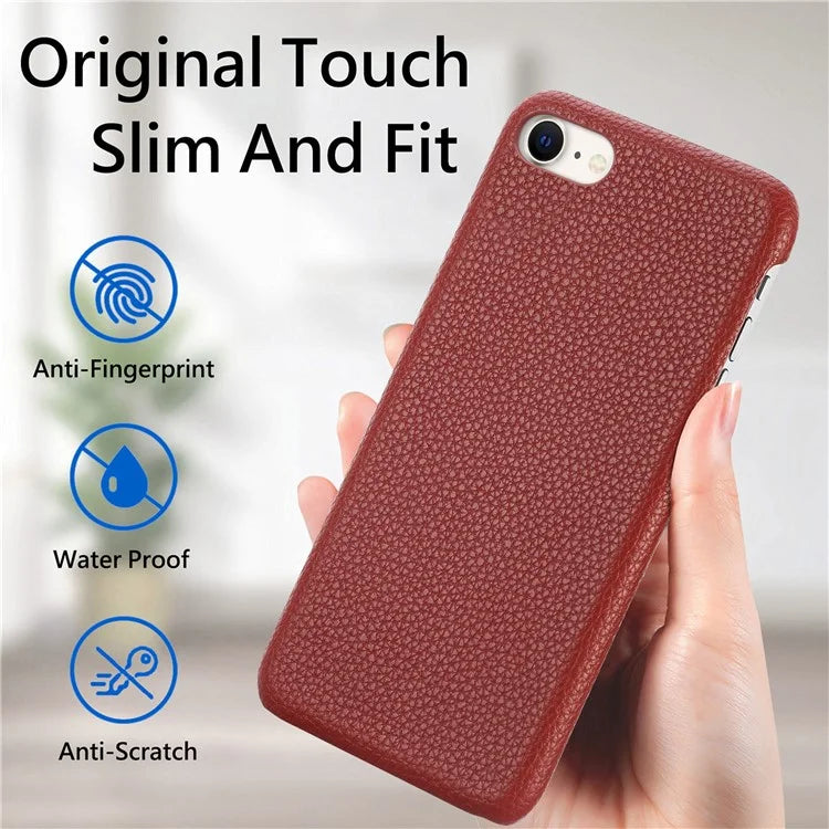 Y1 For iPhone 7 / 8 / SE (2020) / SE (2022) Case Litchi Texture Drop Proof PU Leather Coated PC Phone Cover