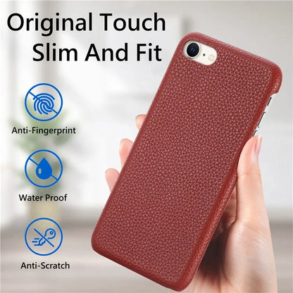Y1 For iPhone 7 / 8 / SE (2020) / SE (2022) Case Litchi Texture Drop Proof PU Leather Coated PC Phone Cover