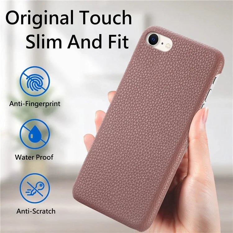 Y1 For iPhone 7 / 8 / SE (2020) / SE (2022) Case Litchi Texture Drop Proof PU Leather Coated PC Phone Cover
