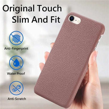 Y1 For iPhone 7 / 8 / SE (2020) / SE (2022) Case Litchi Texture Drop Proof PU Leather Coated PC Phone Cover