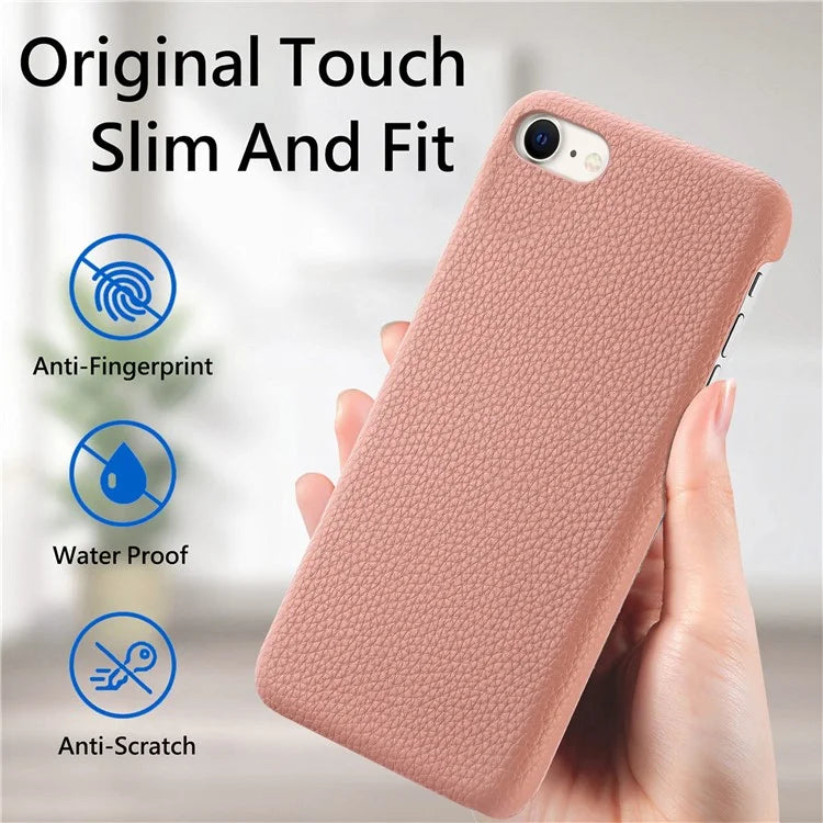 Y1 For iPhone 7 / 8 / SE (2020) / SE (2022) Case Litchi Texture Drop Proof PU Leather Coated PC Phone Cover