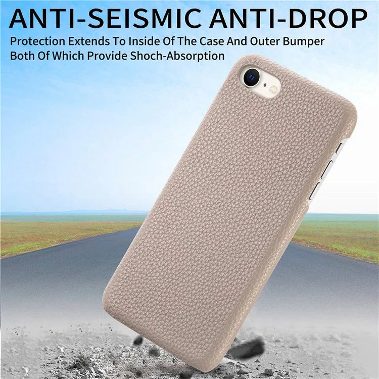 Y1 For iPhone 7 / 8 / SE (2020) / SE (2022) Case Litchi Texture Drop Proof PU Leather Coated PC Phone Cover