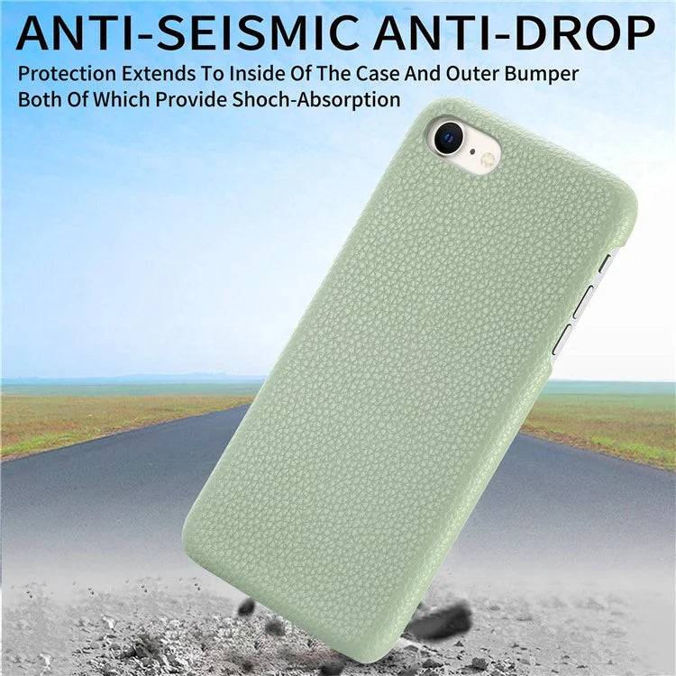 Y1 For iPhone 7 / 8 / SE (2020) / SE (2022) Case Litchi Texture Drop Proof PU Leather Coated PC Phone Cover