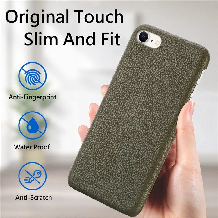 Y1 For iPhone 7 / 8 / SE (2020) / SE (2022) Case Litchi Texture Drop Proof PU Leather Coated PC Phone Cover